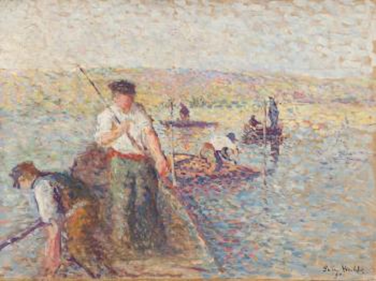 Pêcheurs à Herblay by Maximilien Luce