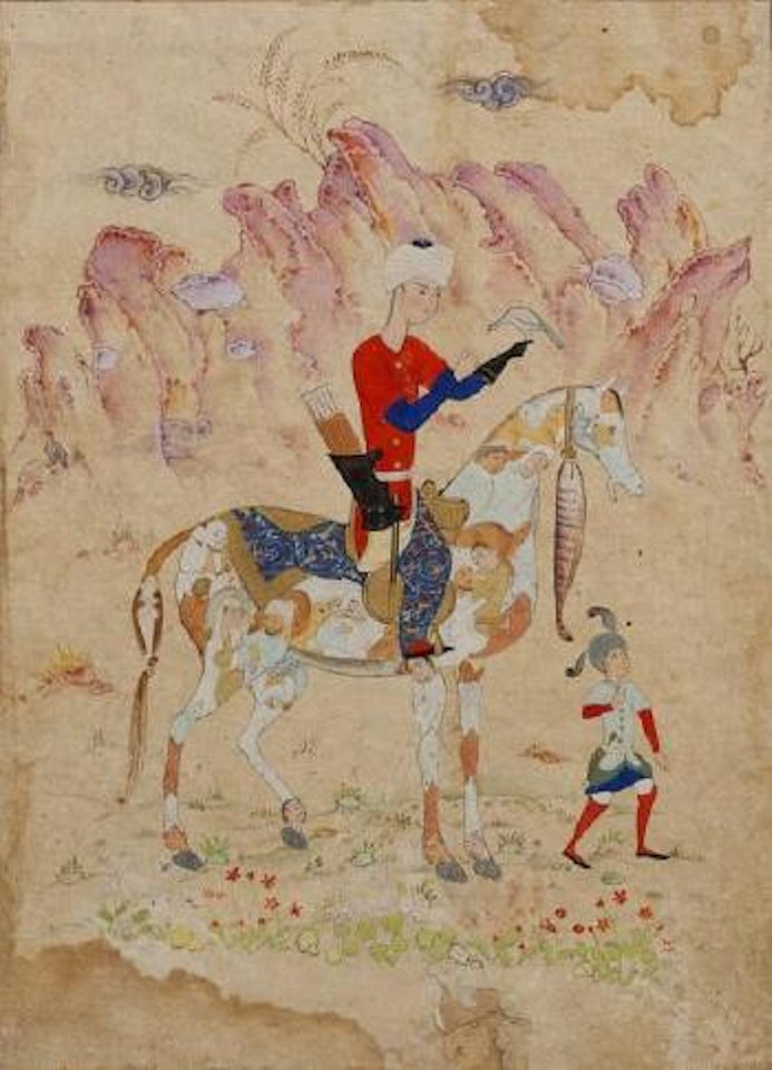 Cavalier sur un cheval by Safavid School