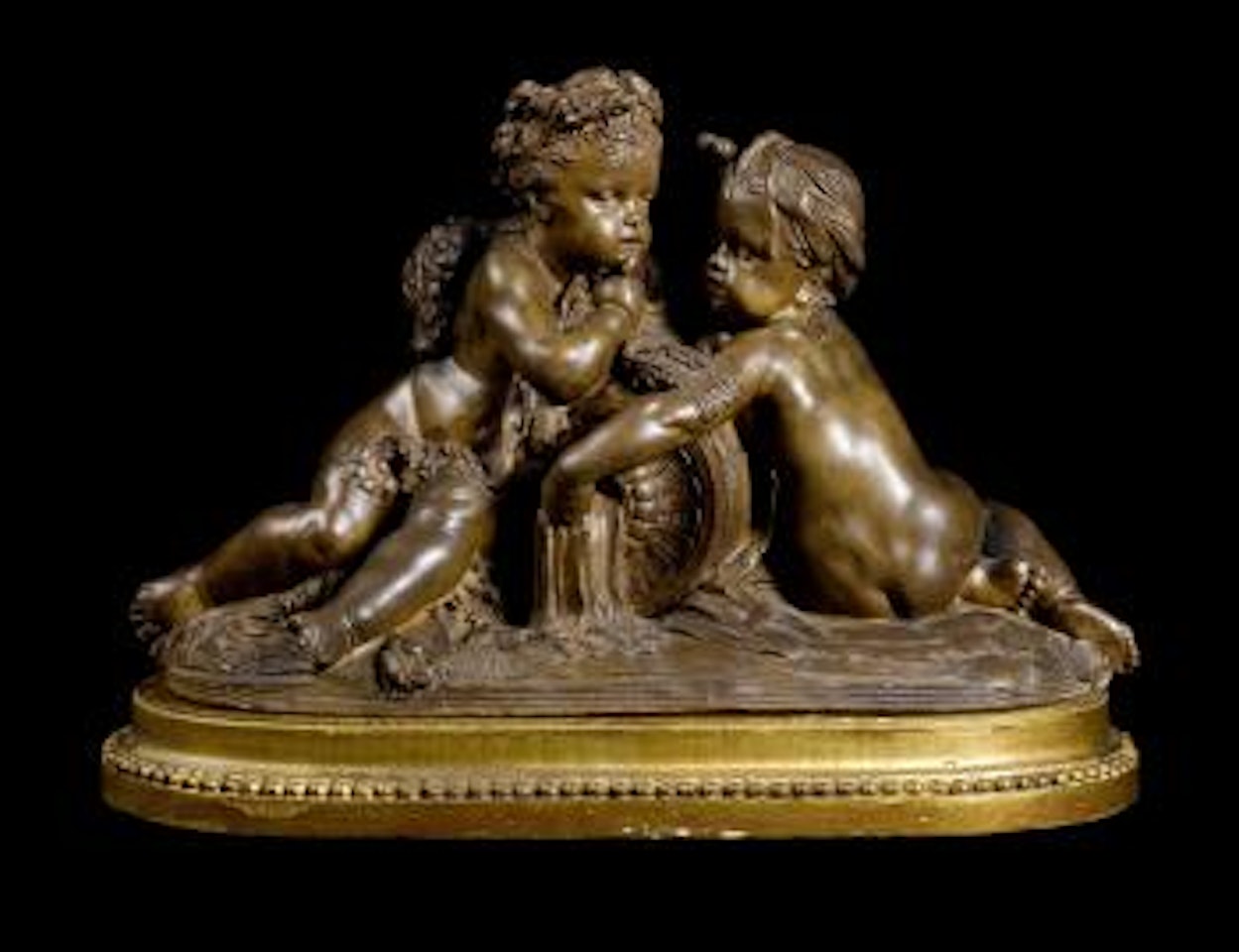 Two putti by Albert-Ernest Carrier-Belleuse