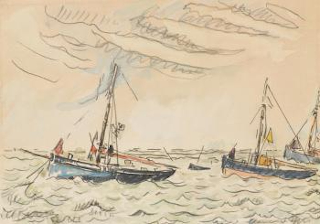 Bateaux sur l'eau by Paul Signac