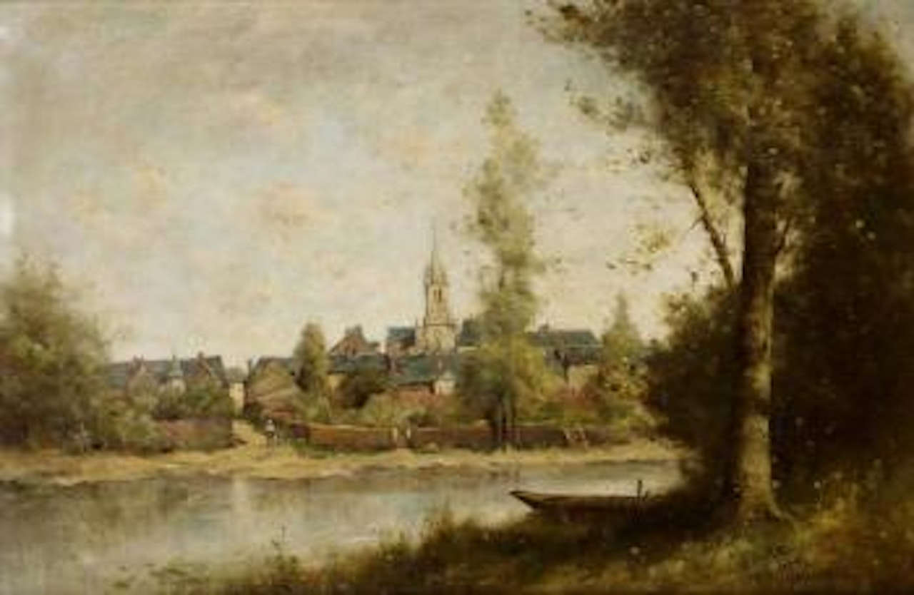 Bords de Sarthe by Paul Désiré Trouillebert