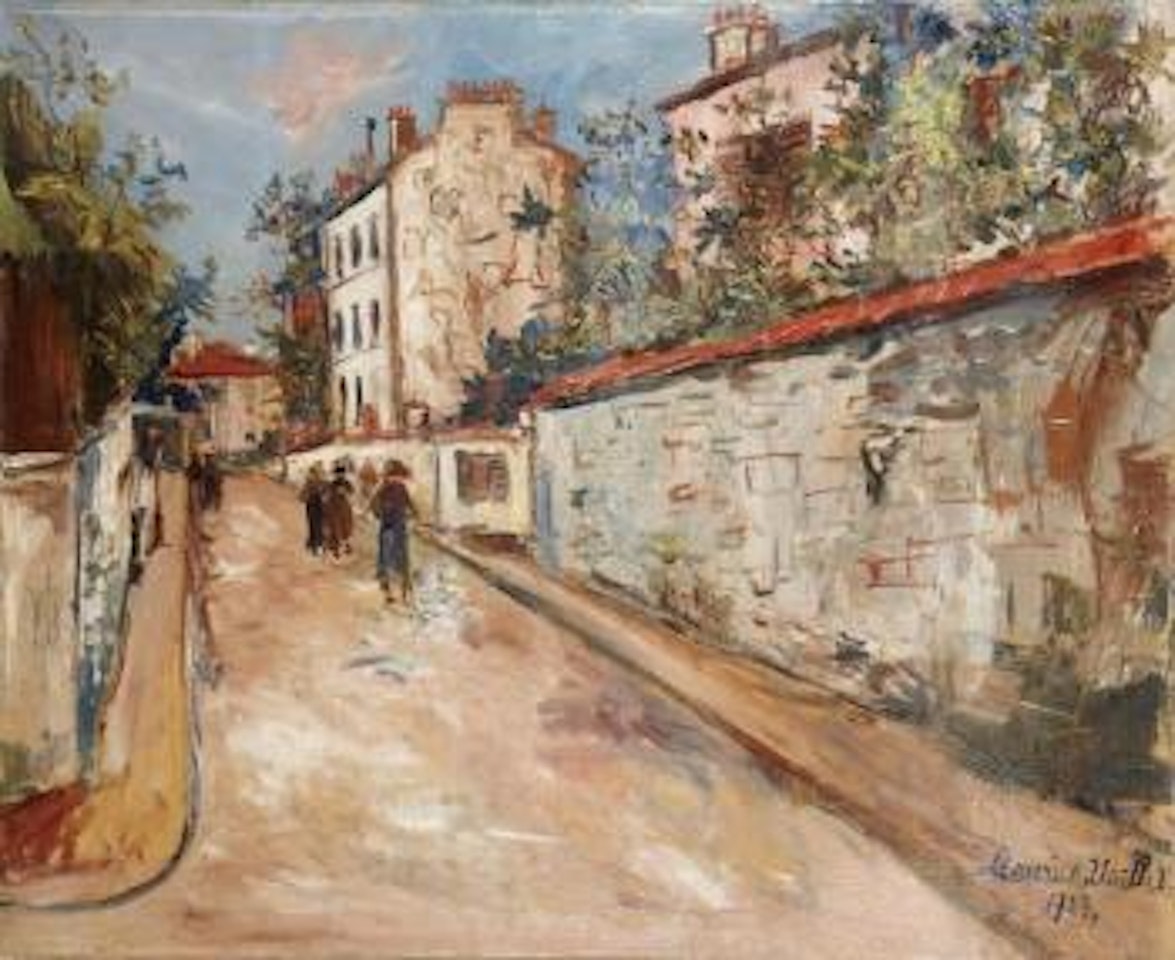Rue Norvins à Montmartre by Maurice Utrillo