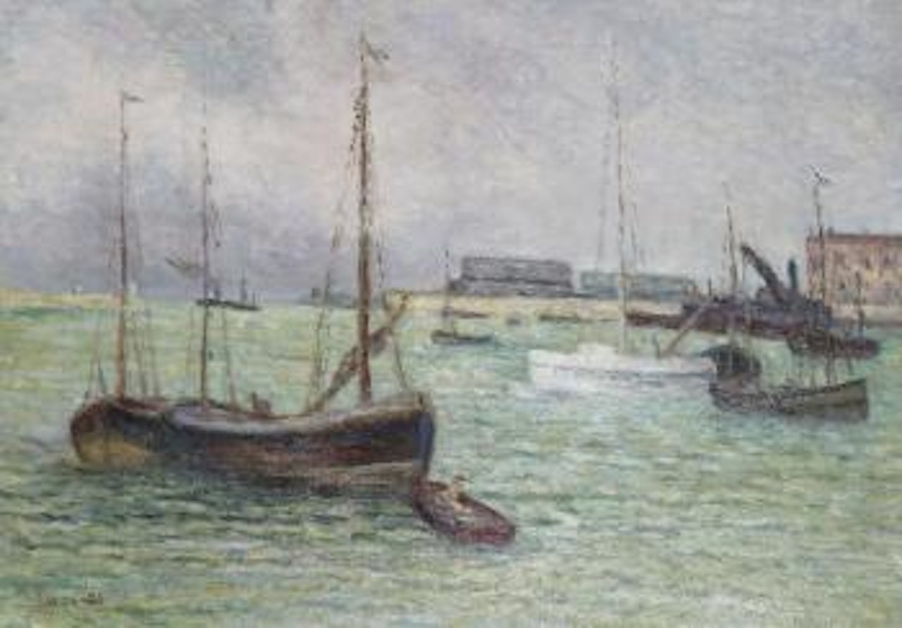 Bateaux au port by Maximilien Luce