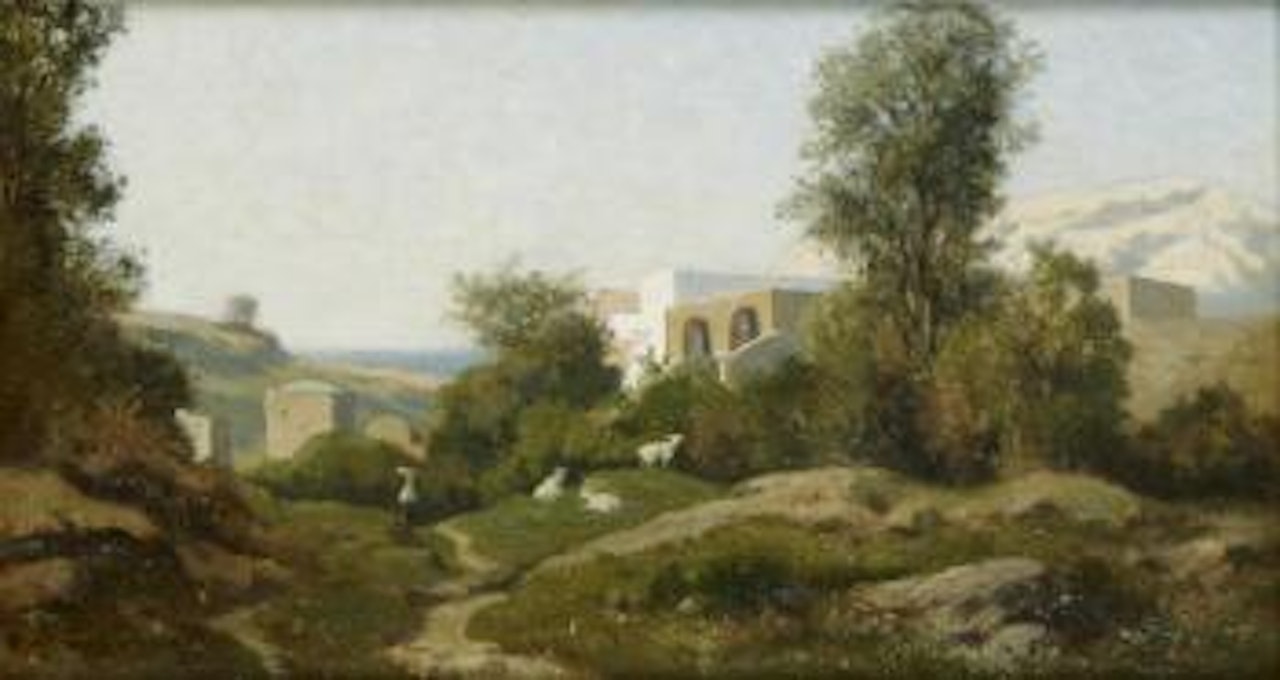 Paysage de la côte amalfitaine by Henri Harpignies