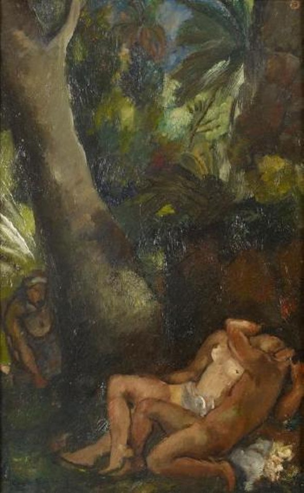 Dans les sous bois by Emile Bernard