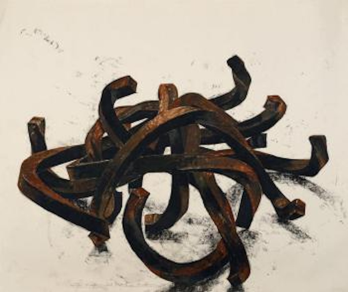 Ten undetermined lines by Bernar Venet