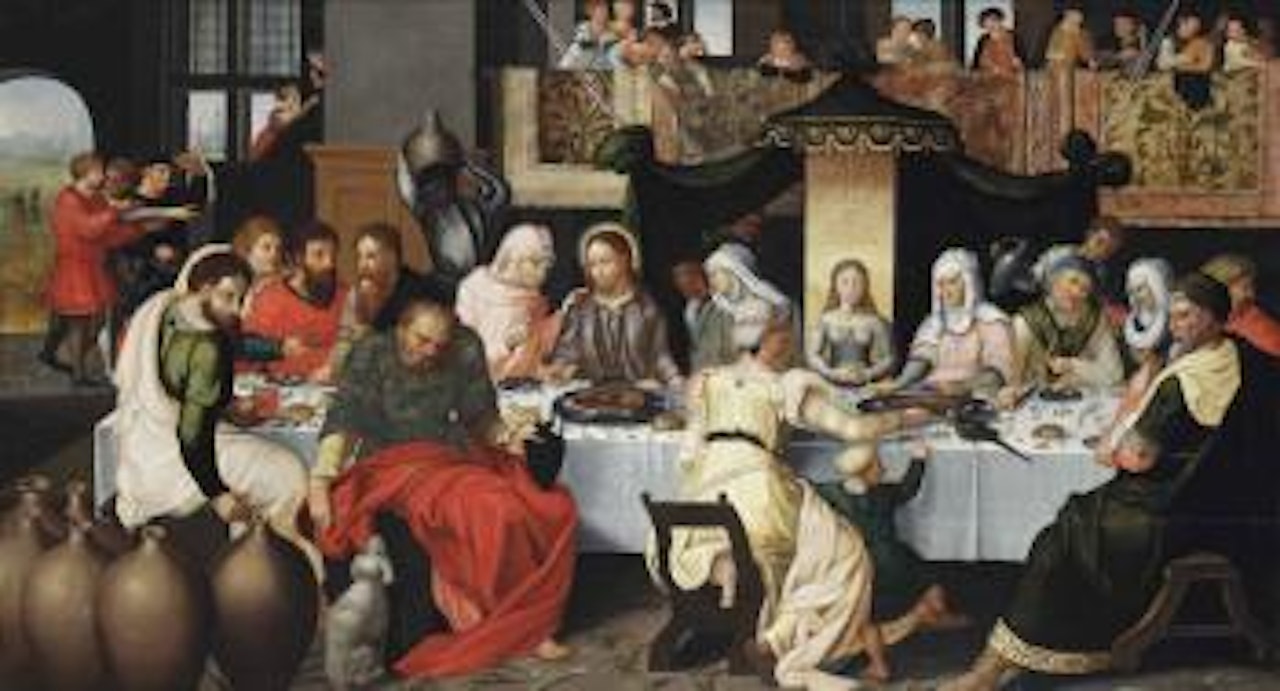 The Wedding at Cana by Flemish School