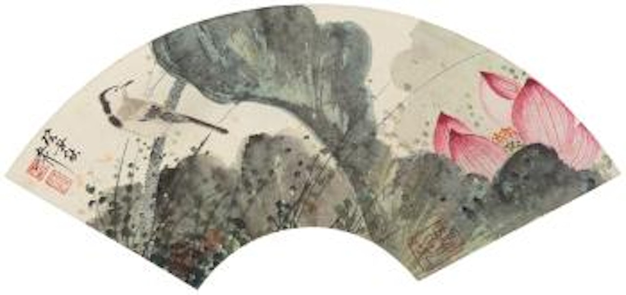 Bird And Lotus by Xie Zhiliu