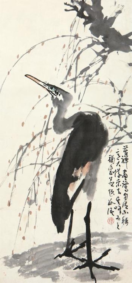 Egret by Li Kuchan