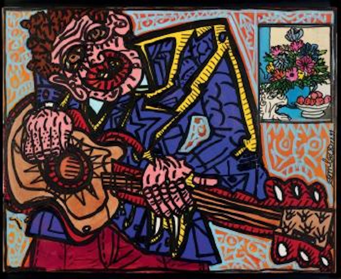 Le guitariste by Robert Combas