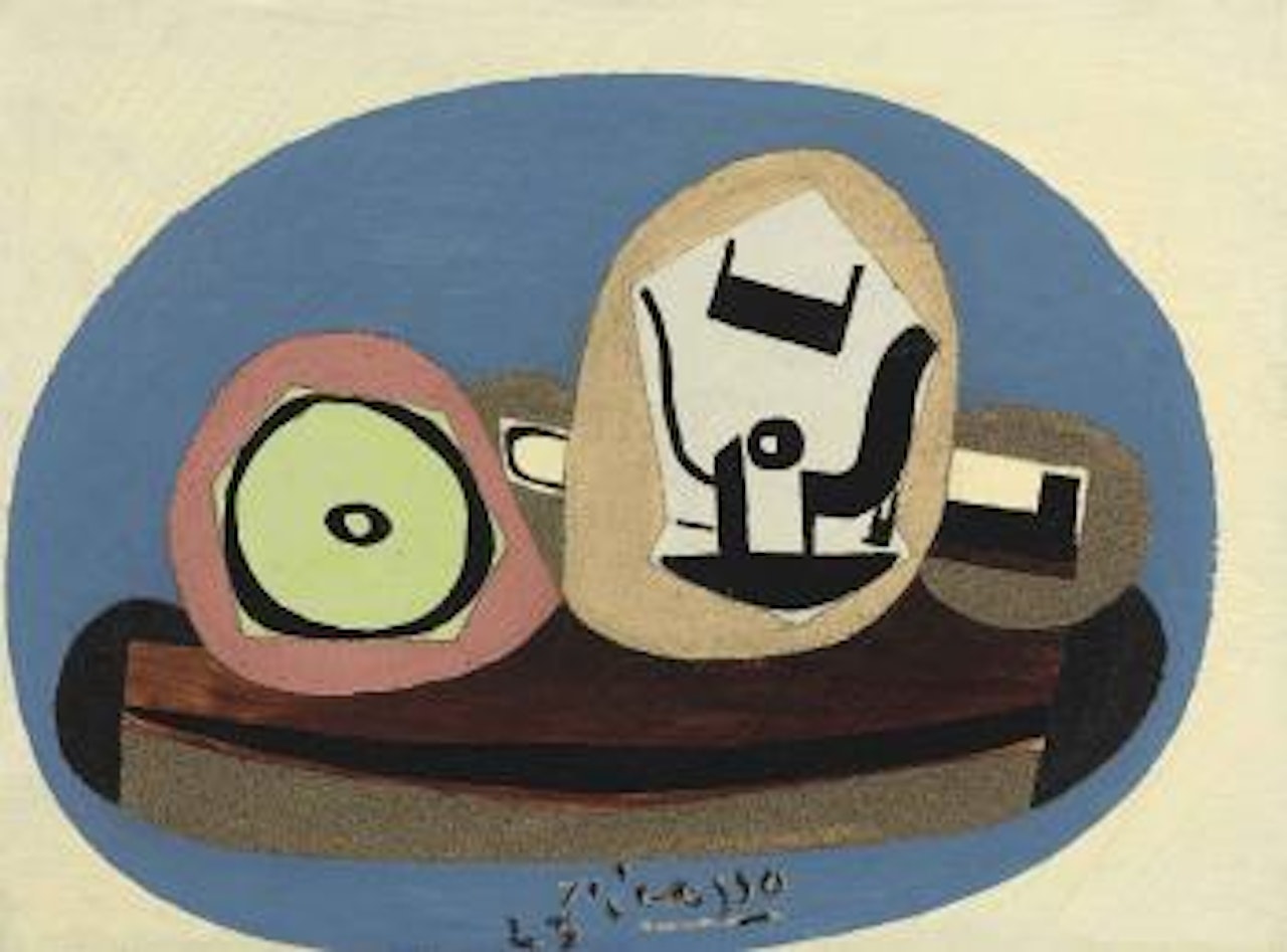 Pomme et verre by Pablo Picasso