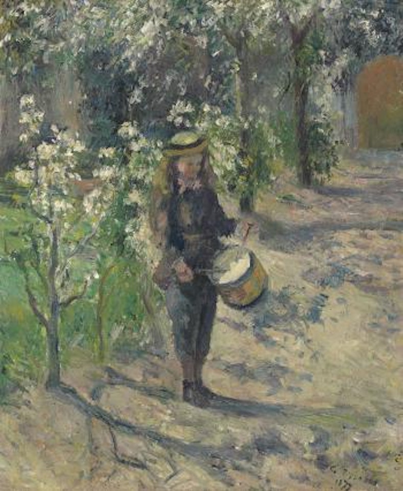 L'enfant au tambour by Camille Pissarro