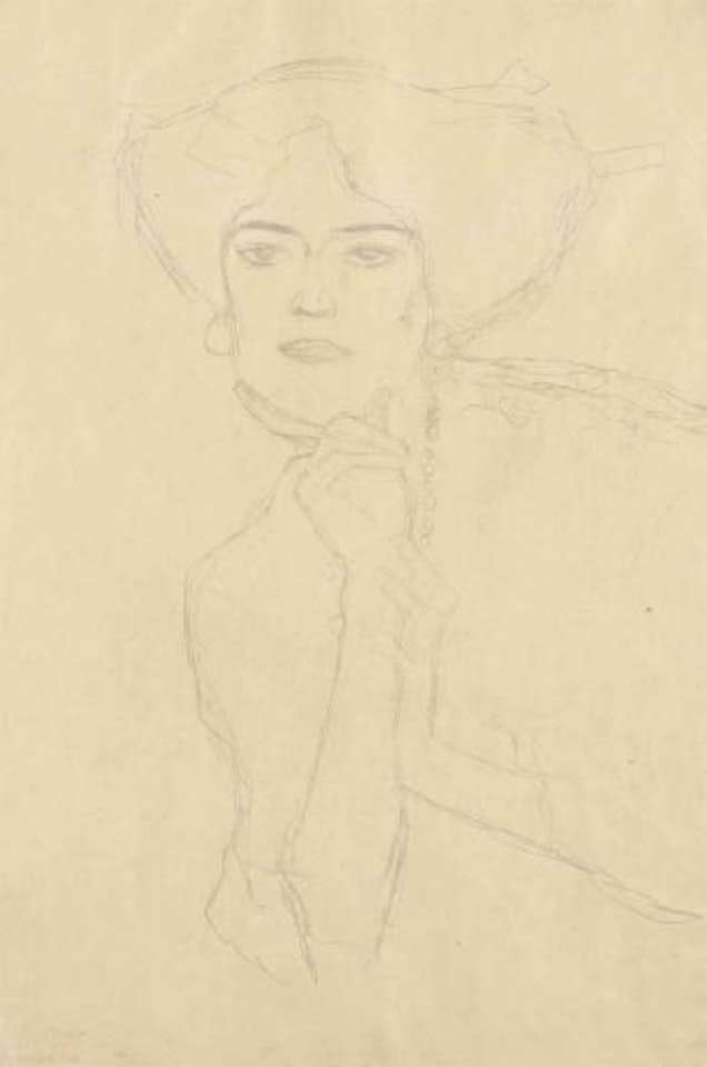 Porträt einer Frau by Gustav Klimt