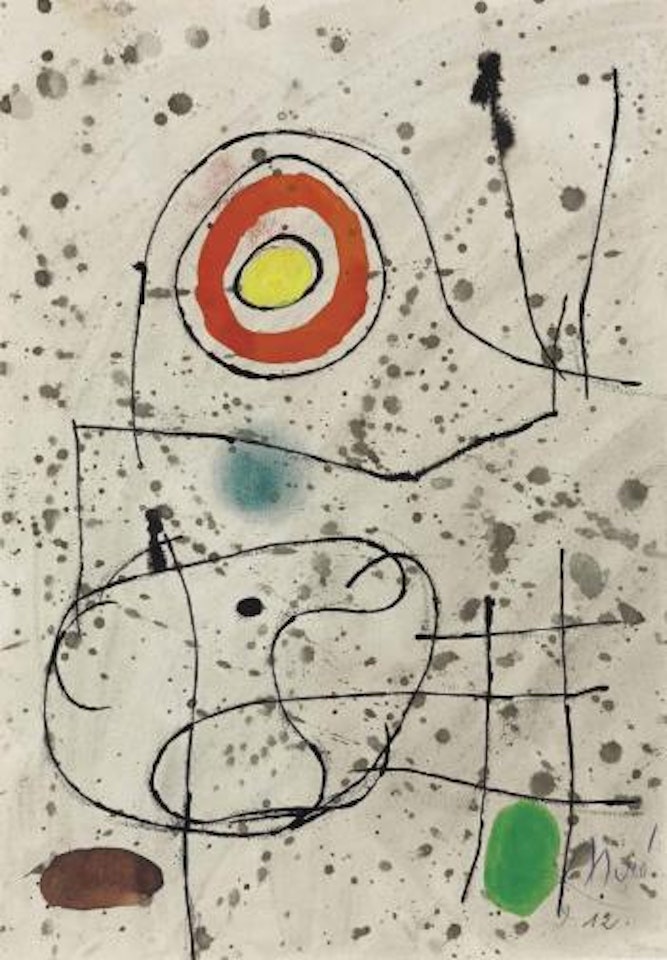 Le courtisan grotesque (no 12) by Joan Miró
