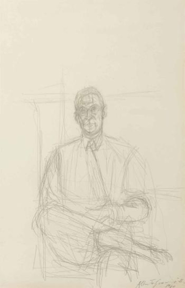 Homme assis (John Rewald) by Alberto Giacometti