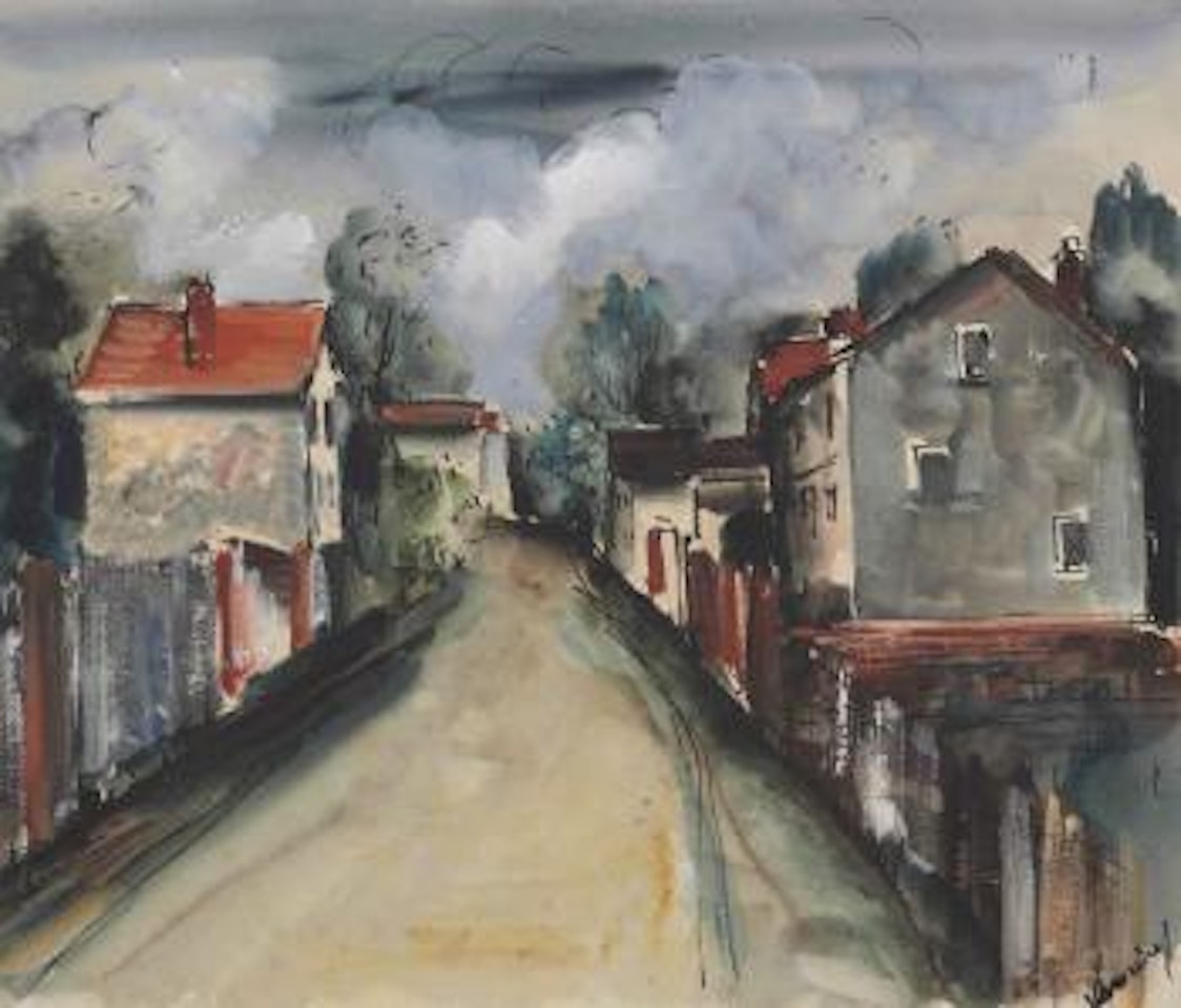 Rue de village by Maurice de Vlaminck