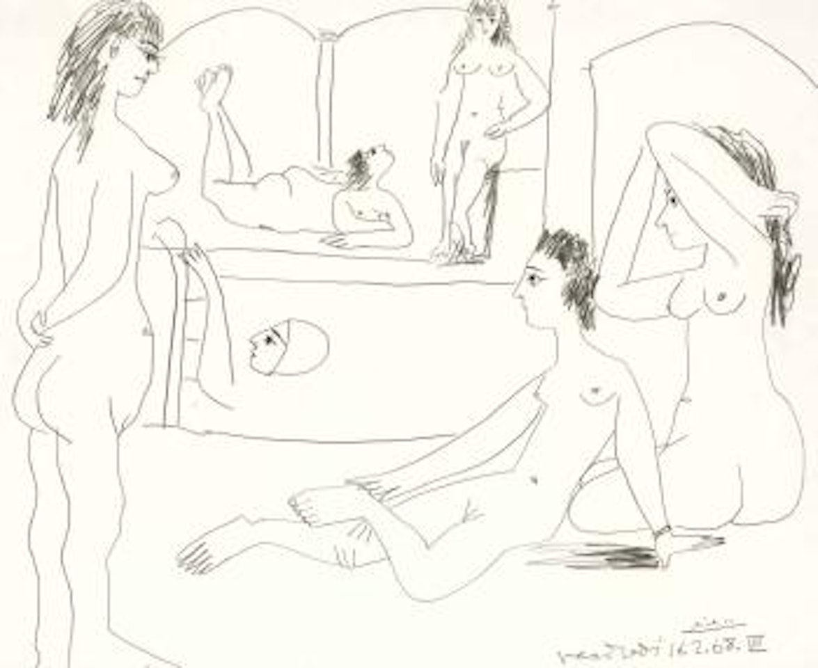 Le Bain by Pablo Picasso