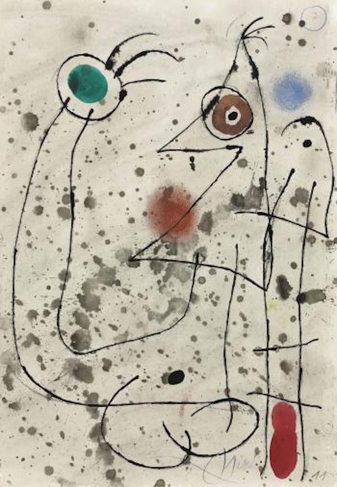 Le courtisan grotesque (no 11) by Joan Miró