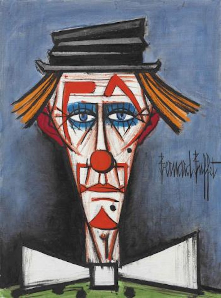 Clown au chapeau claque by Bernard Buffet