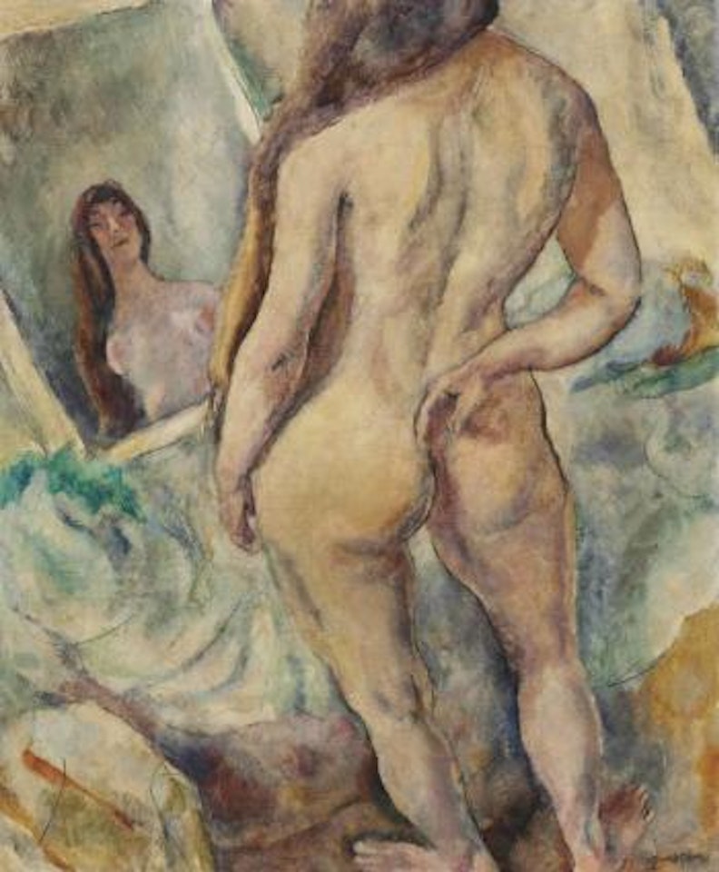 Nu devant la glace by Jules Pascin
