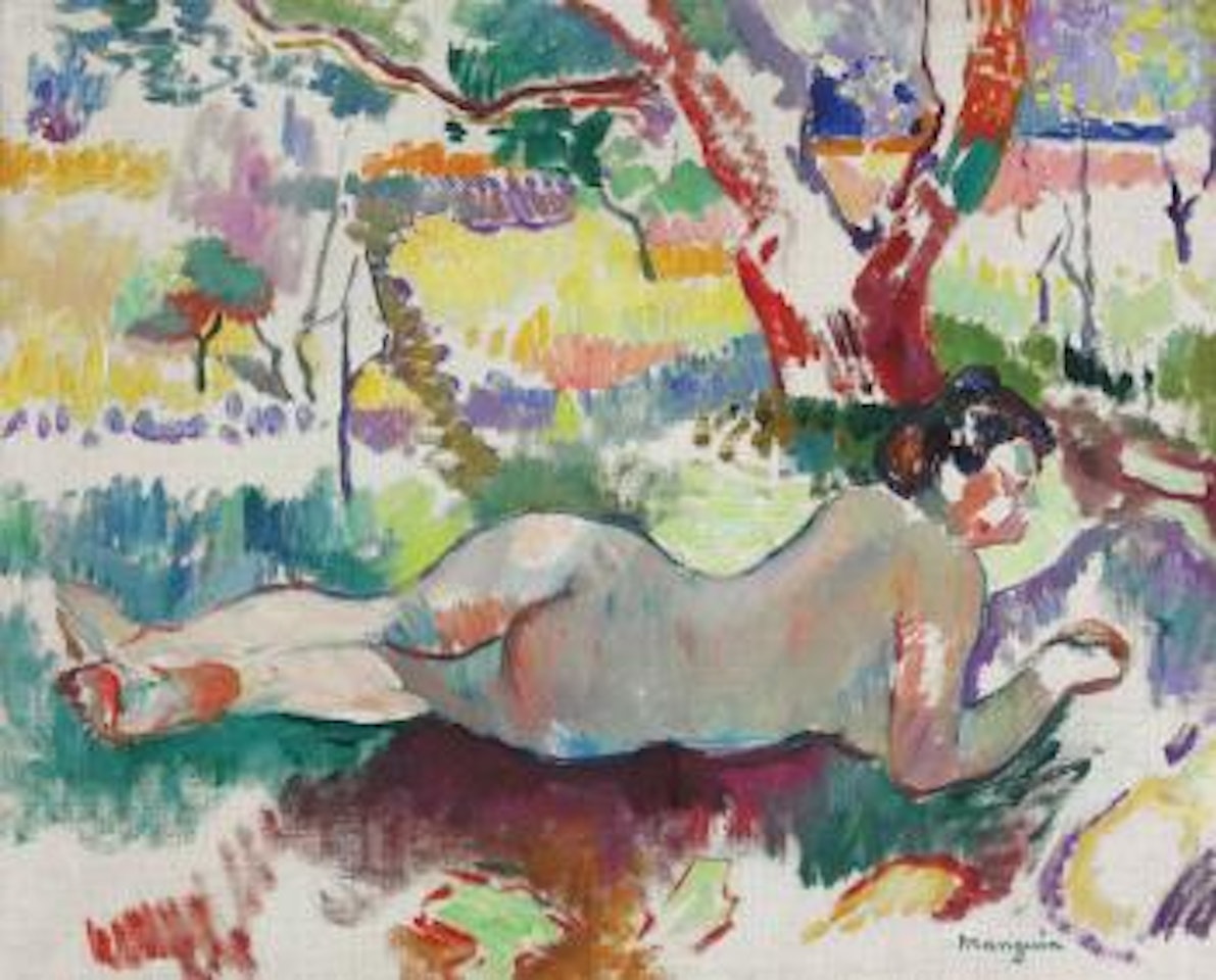 Etude inversée, Nu sous les arbres, Villa Demière by Henri Manguin