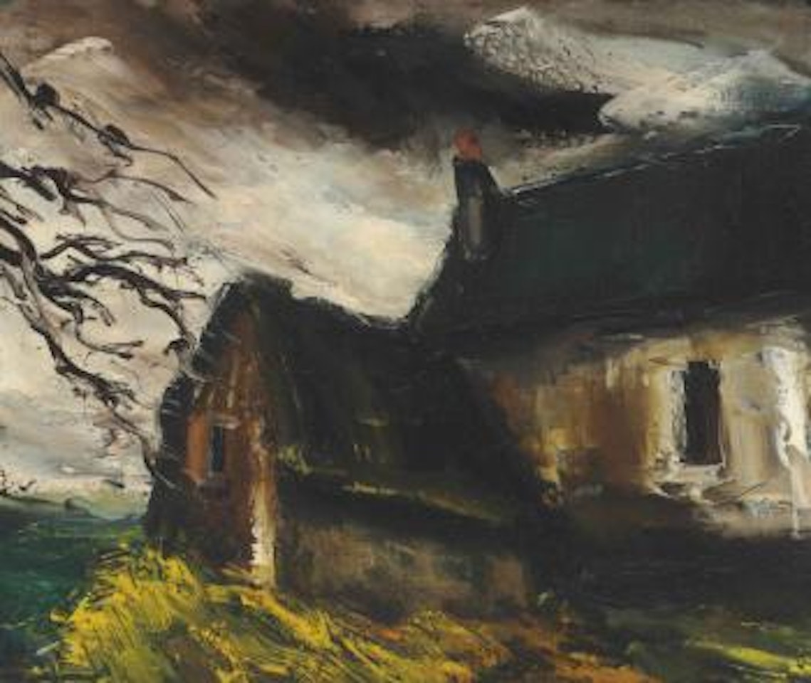 La ferme sous l'orage by Maurice de Vlaminck