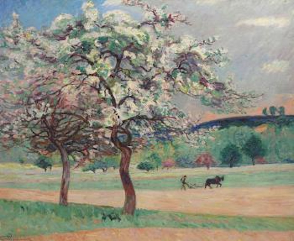 Laboureur dans un paysage by Armand Guillaumin