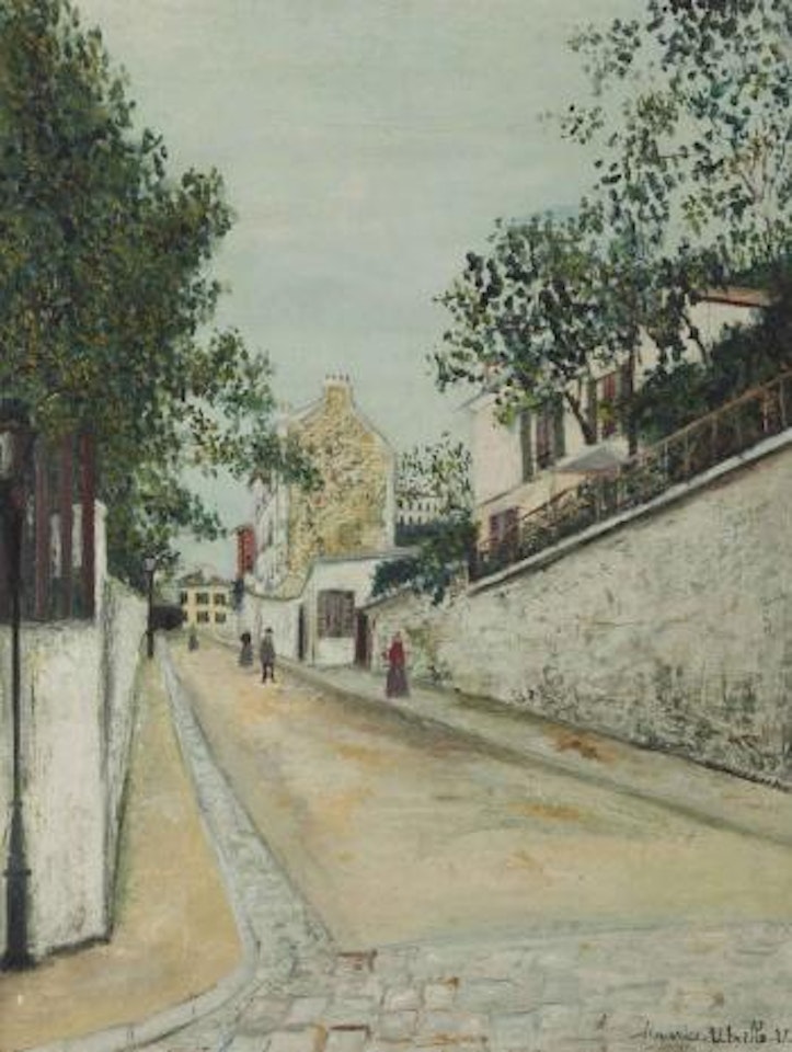 Rue Norvins à Montmartre by Maurice Utrillo