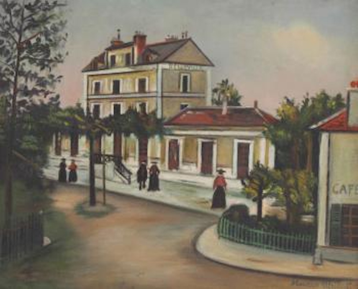 Le gare de Belleville-sur-Saône (Rhône) by Maurice Utrillo