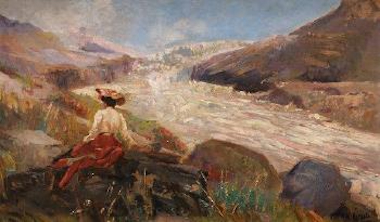 Le repos en montagne by Aureliano de Beruete