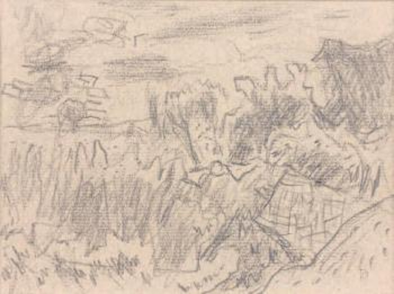Hameau derrière les feuillages by Pierre Bonnard