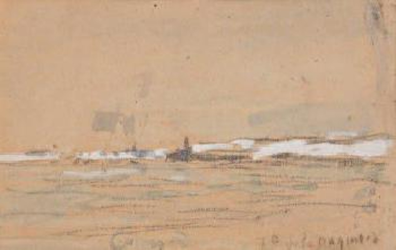 Vue de Calais by Eugène Boudin