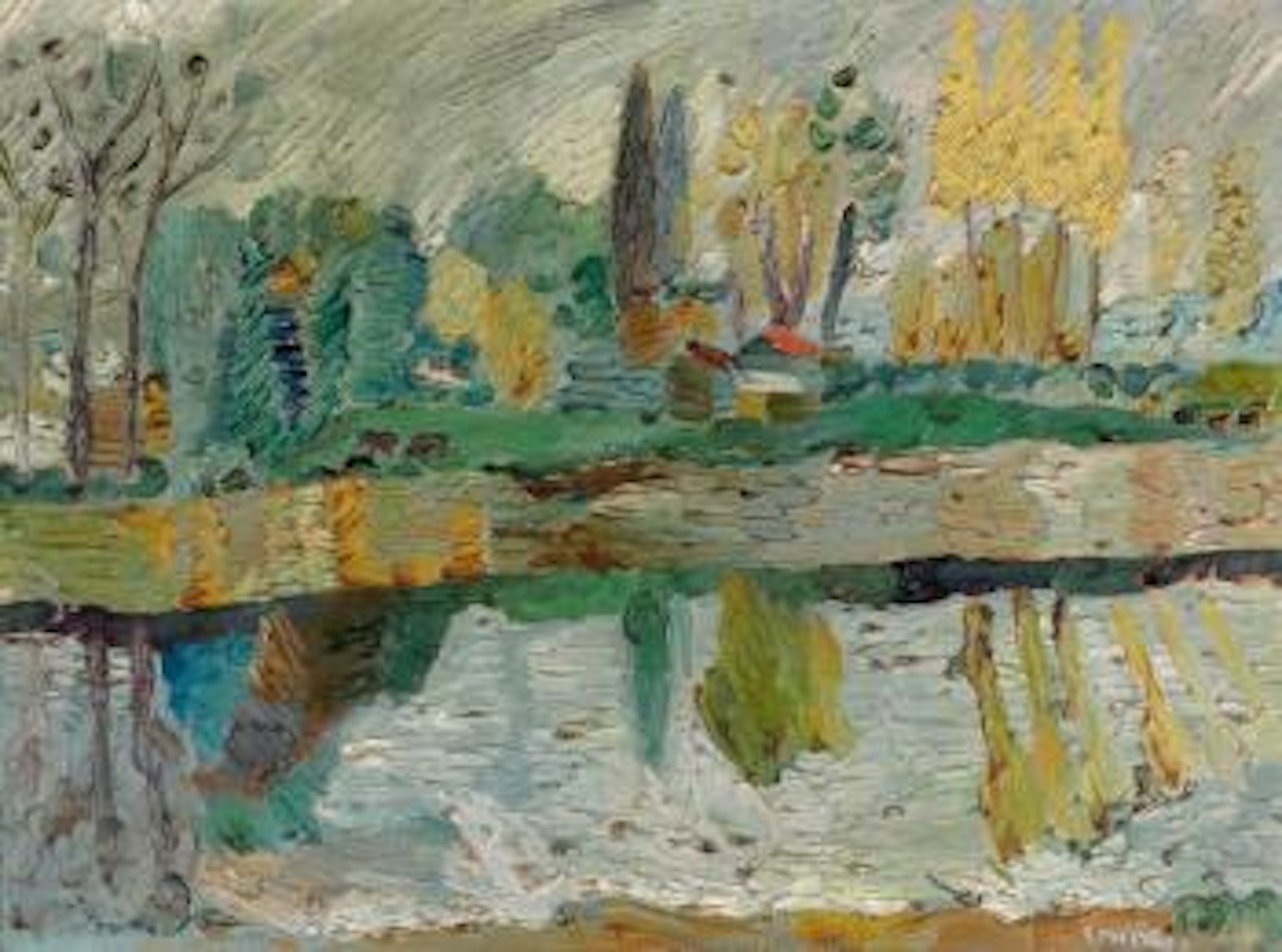 Paysage aux arbres by André Lanskoy