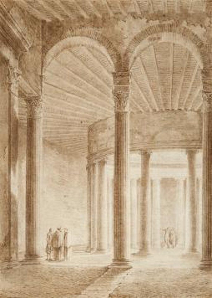 Intérieur d'église à Rome by Victor Jean Nicolle
