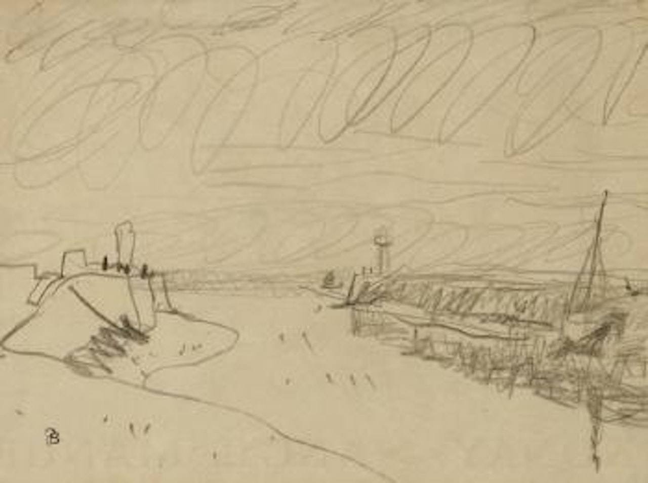 Deauville l'embouchure de La Touque by Pierre Bonnard