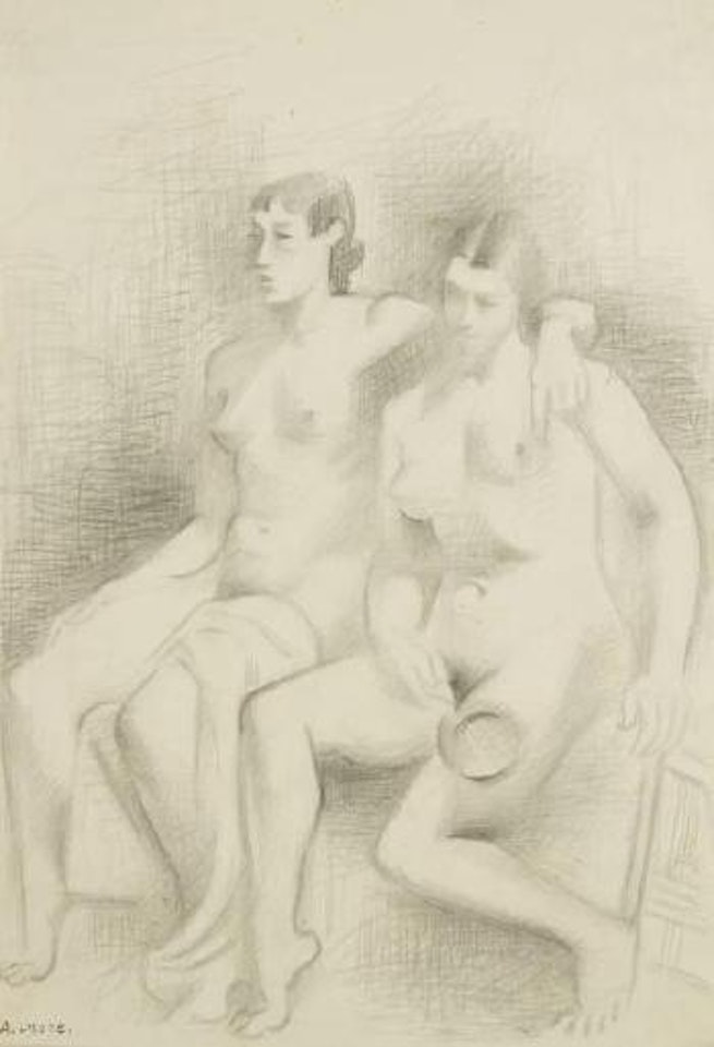Deux femmes nues assises by André Lhote