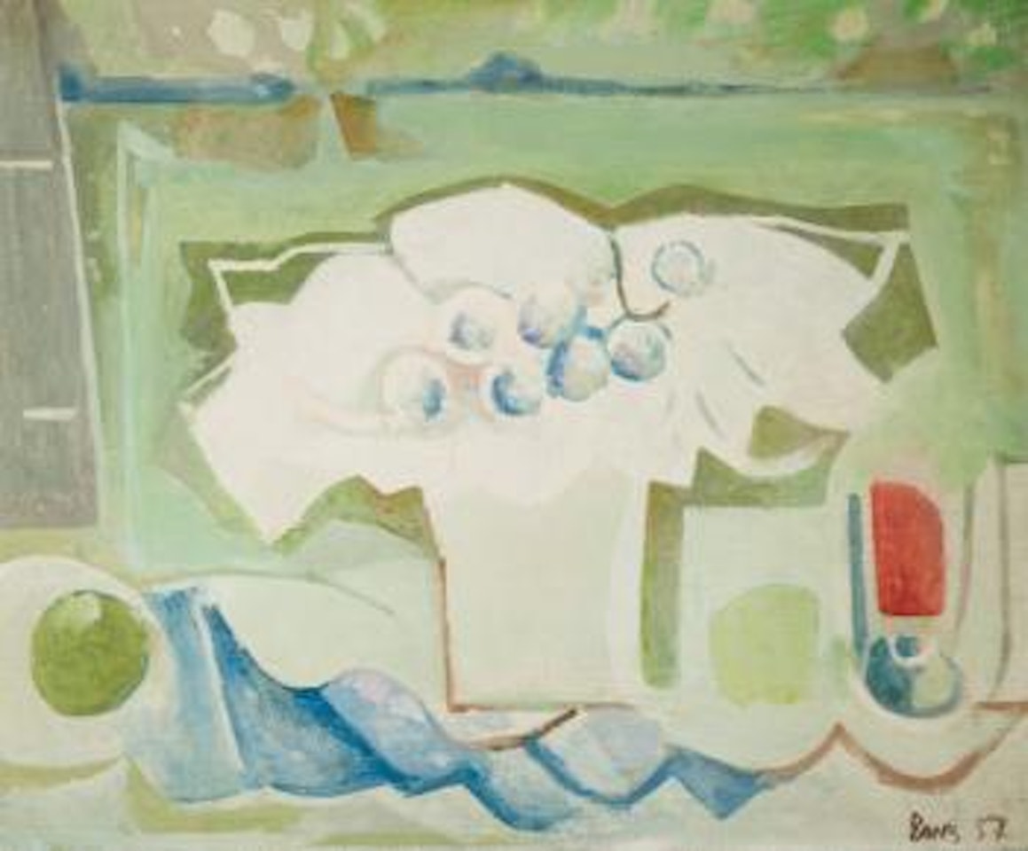 Raisins et verre de vin by Francisco Bores