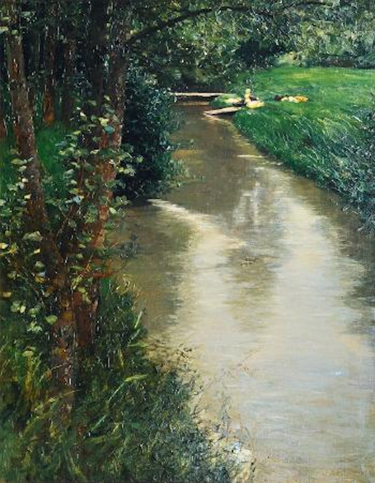 Enten am Bach by Alexander Koester