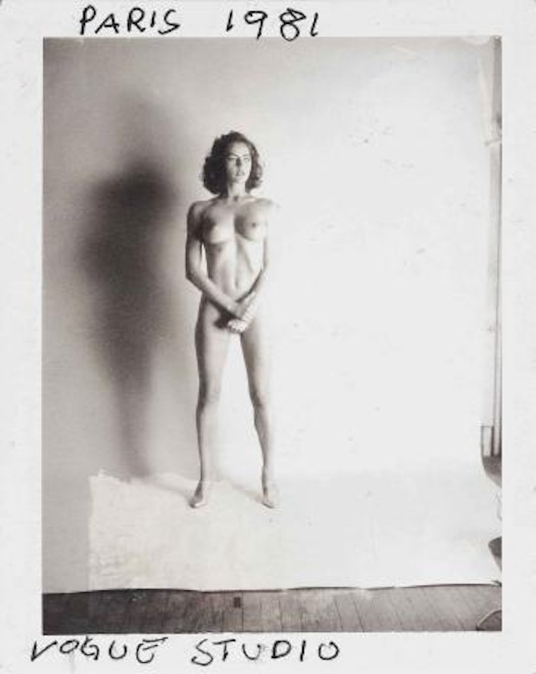 Henrietta, beginning of the Big Nudes, Vogue Studio, Paris by Helmut Newton