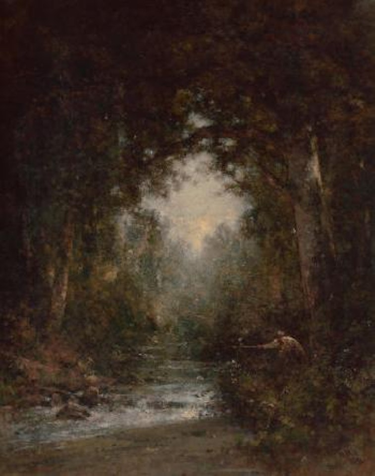 Trout Fishing by Thomas Hill