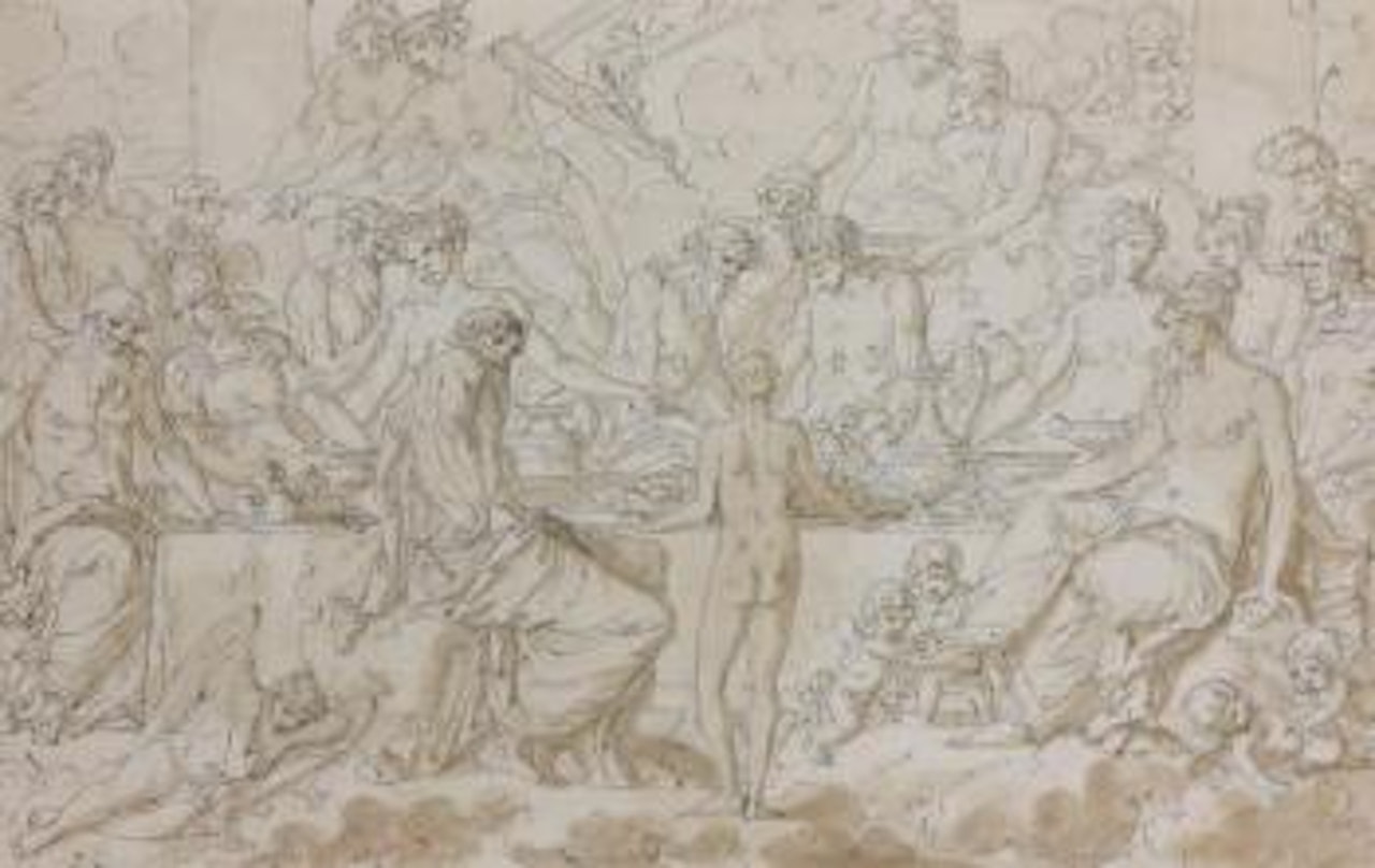 Banquet mythologique by Louis-Félix de la Rue