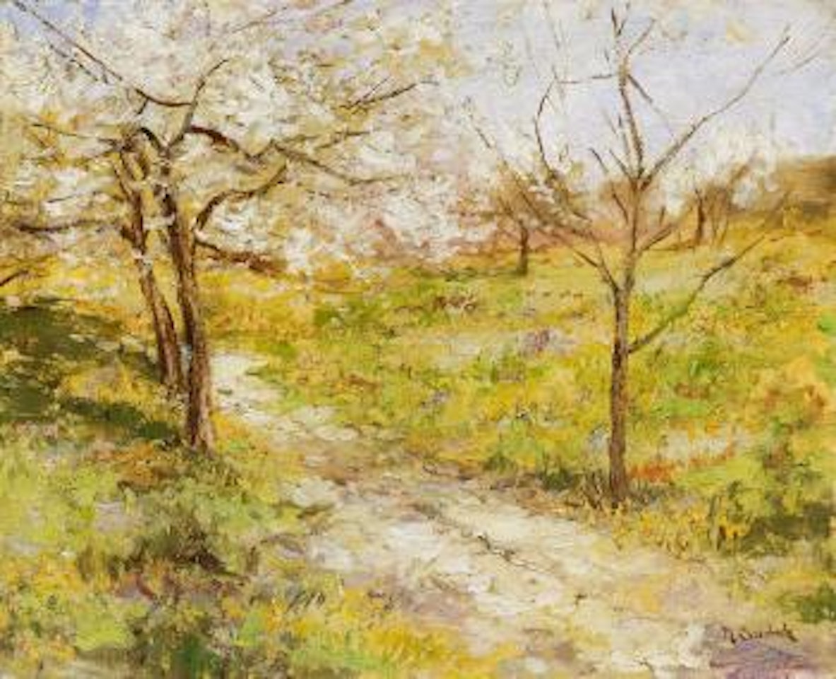 Obstbäume Im Garten Des Künstlers by Max Clarenbach
