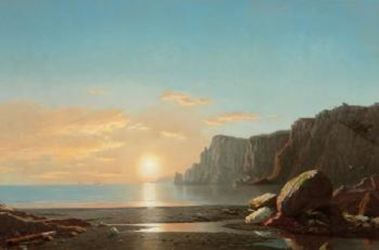 View of Northern Head at Sunrise in the Bay of Fundy by William Bradford