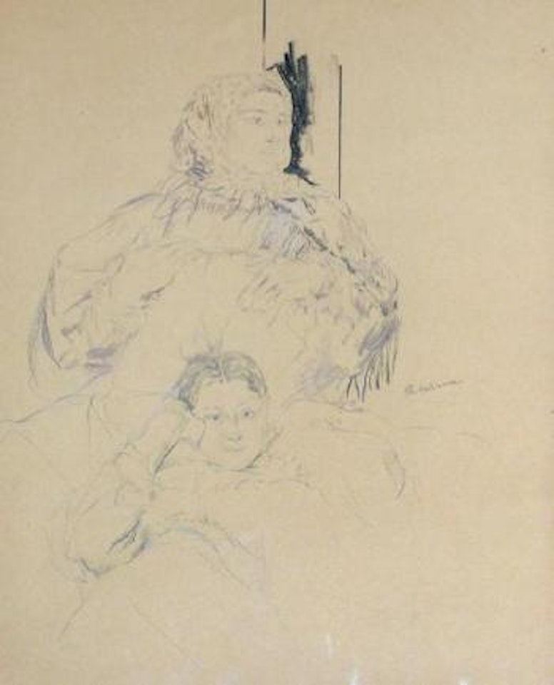 Paysanne russe avec sa fille by Filip Malyavin