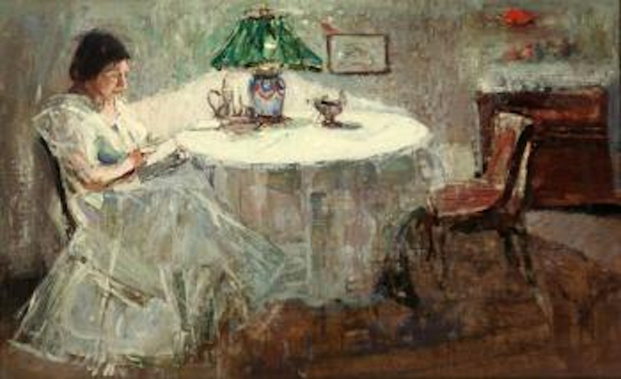 My Mother Reading by Leon Gaspard