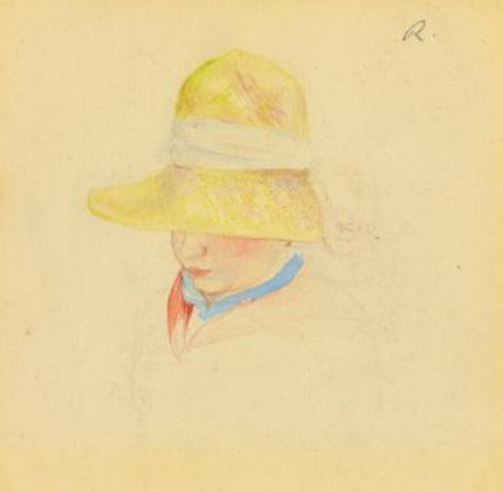 Madame Renoir Au Chapeau by Pierre-Auguste Renoir