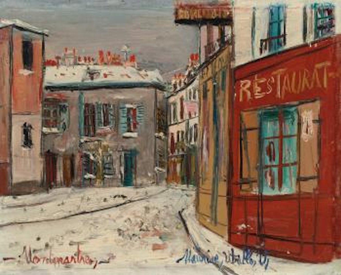 Rue Norvins à Montmartre by Maurice Utrillo
