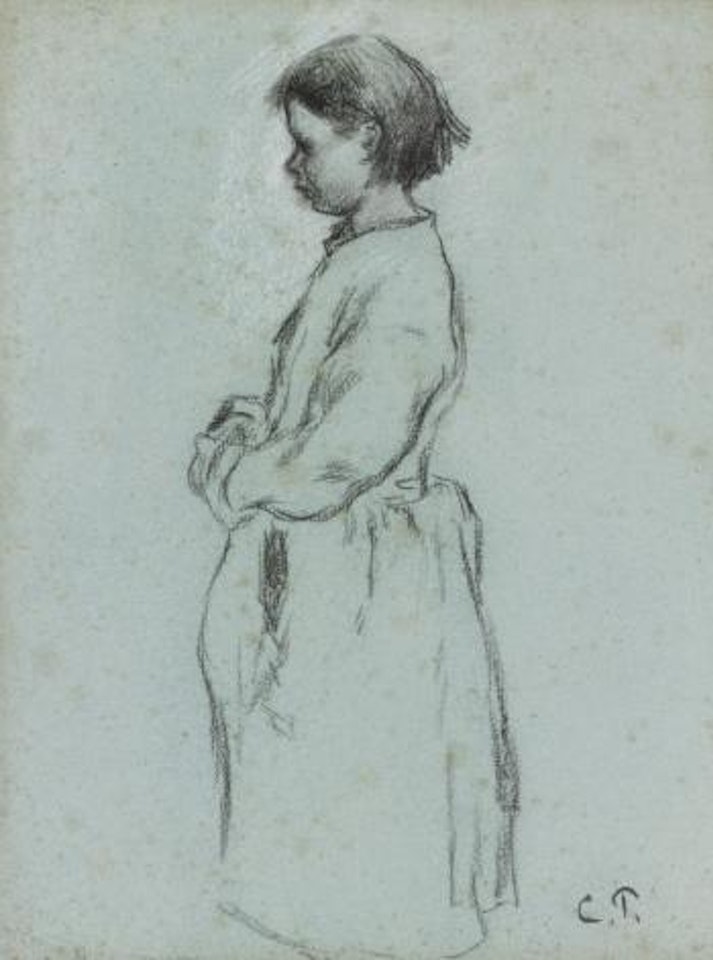 Fille En Profil by Camille Pissarro