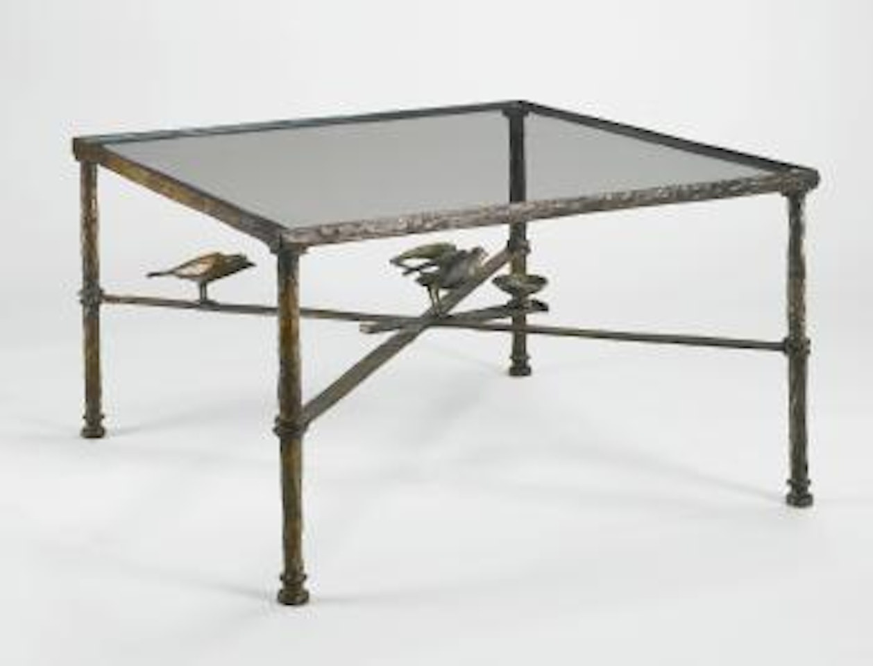Table à Deux Oiseaux Et Coupelle by Diego Giacometti