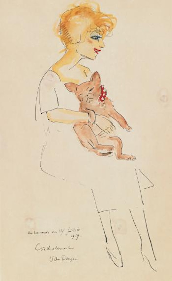 Femme Au Chien by Kees van Dongen